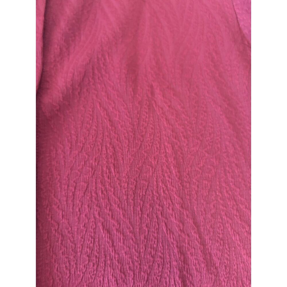 Chico's Women's Button-Up Long Sleeve Shirt Maroon‎ Size 1 Medium Classiccore - Picture 3 of 7